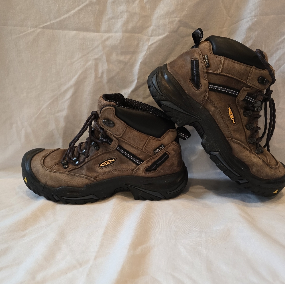KEEN Men's Brown Steele Toe Utility Boots